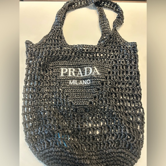 Prada Handbags - Prada Black Mesh Tote